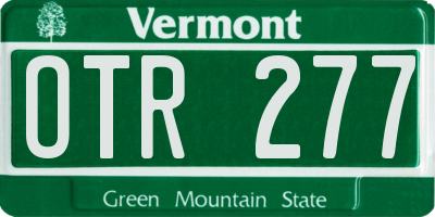 VT license plate OTR277