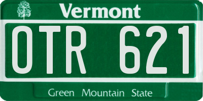 VT license plate OTR621