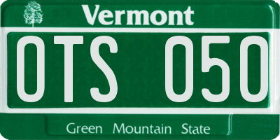VT license plate OTS050