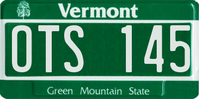 VT license plate OTS145
