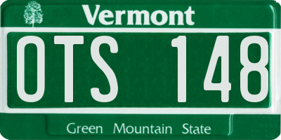 VT license plate OTS148
