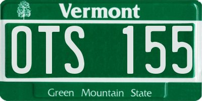 VT license plate OTS155