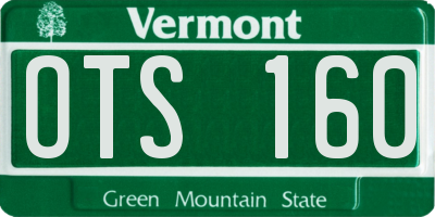 VT license plate OTS160