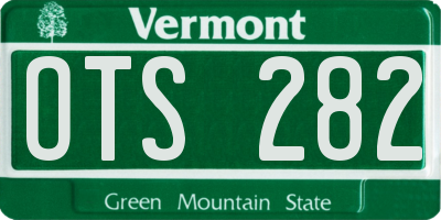 VT license plate OTS282