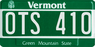 VT license plate OTS410