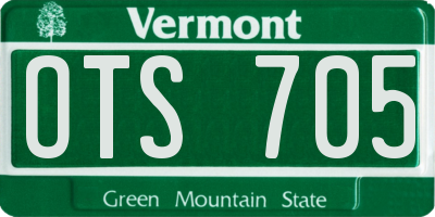 VT license plate OTS705