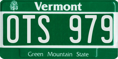 VT license plate OTS979