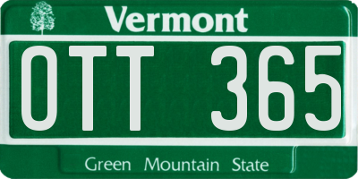 VT license plate OTT365