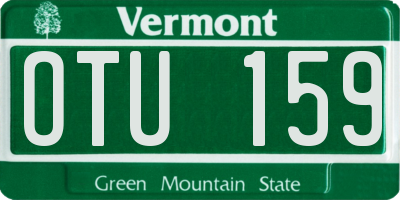 VT license plate OTU159