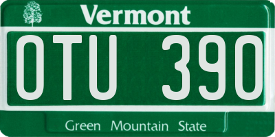 VT license plate OTU390
