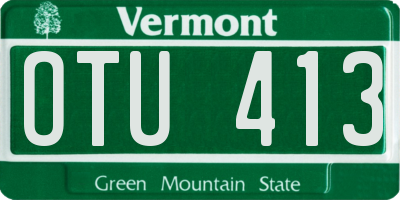 VT license plate OTU413