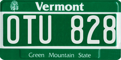 VT license plate OTU828