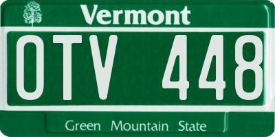 VT license plate OTV448