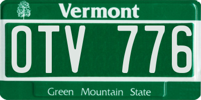 VT license plate OTV776