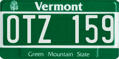 VT license plate OTZ159