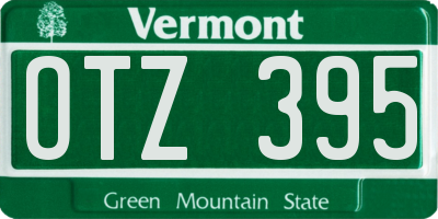 VT license plate OTZ395