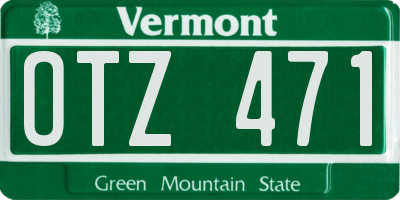 VT license plate OTZ471