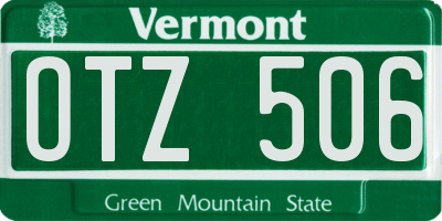 VT license plate OTZ506