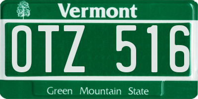 VT license plate OTZ516