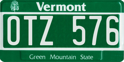 VT license plate OTZ576