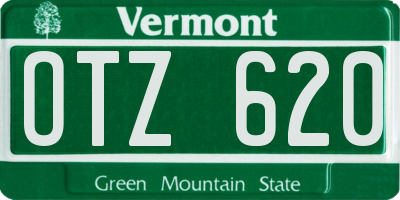 VT license plate OTZ620
