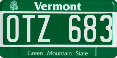 VT license plate OTZ683