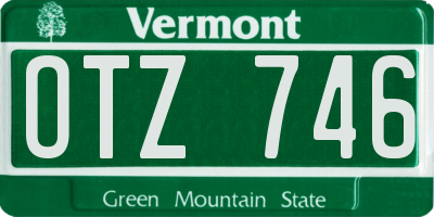 VT license plate OTZ746