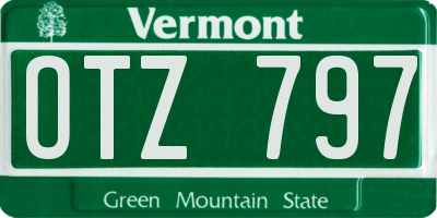 VT license plate OTZ797