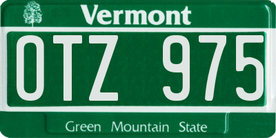 VT license plate OTZ975