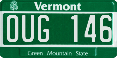 VT license plate OUG146