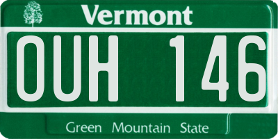 VT license plate OUH146