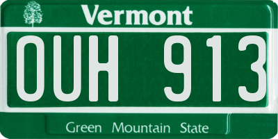 VT license plate OUH913