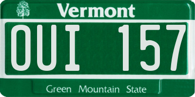 VT license plate OUI157