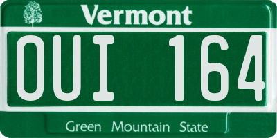 VT license plate OUI164