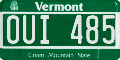 VT license plate OUI485