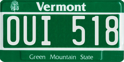 VT license plate OUI518