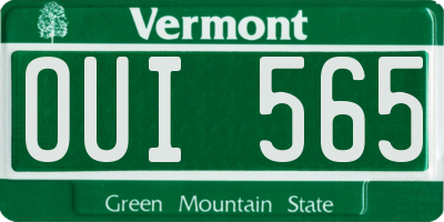 VT license plate OUI565