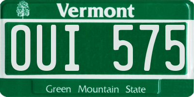 VT license plate OUI575