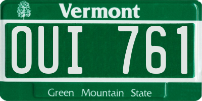 VT license plate OUI761