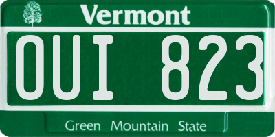 VT license plate OUI823