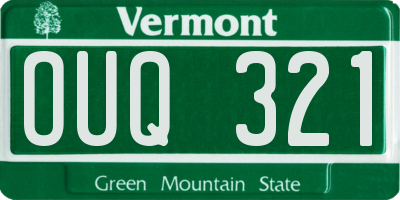 VT license plate OUQ321
