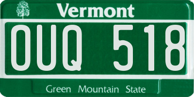 VT license plate OUQ518