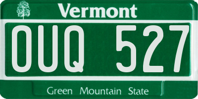 VT license plate OUQ527