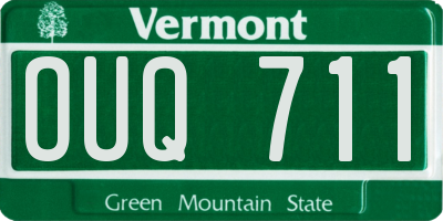 VT license plate OUQ711