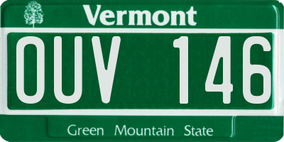 VT license plate OUV146