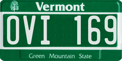 VT license plate OVI169