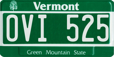 VT license plate OVI525