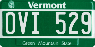 VT license plate OVI529