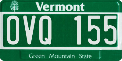 VT license plate OVQ155