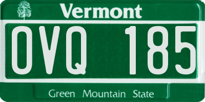VT license plate OVQ185